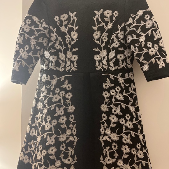 Zimmermann black with embroidered stitch empire dress - Picture 1 of 5